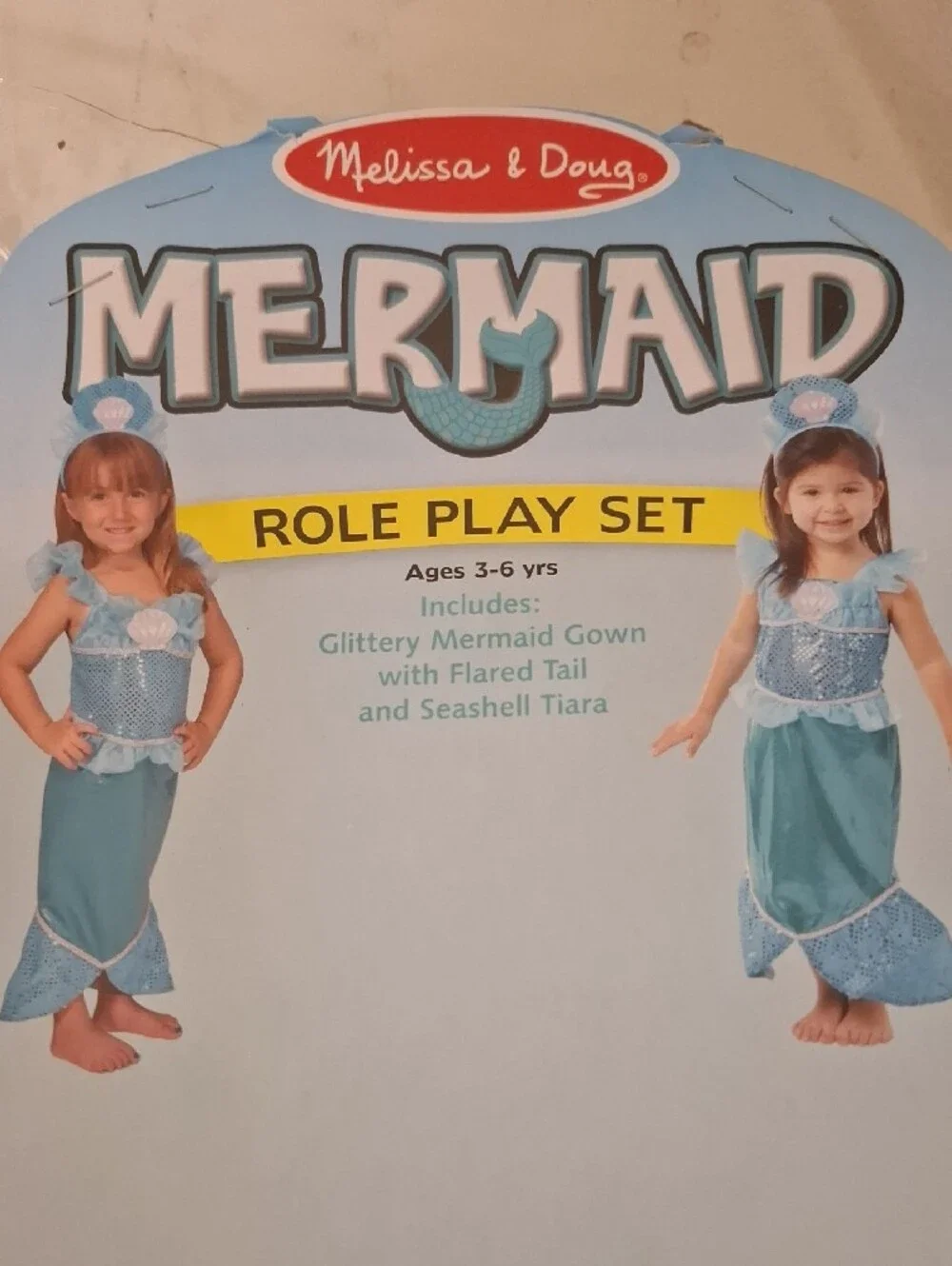 Melissa & Doug Blue and Teal Mermaid Role Play Costume Set